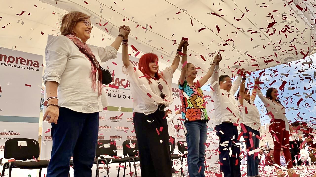 Acompañando a Julio Menchaca en Hidalgo