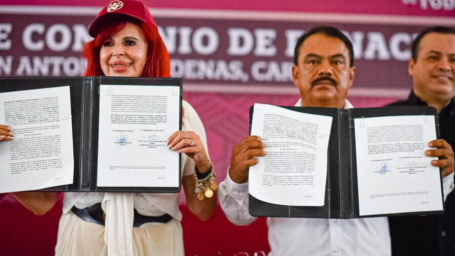 Firma de Convenio de Donación San Antonio Cárdenas, Carmen