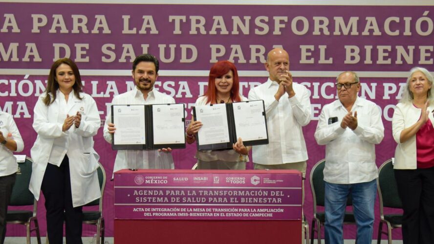 Firma e instalación de la Mesa de Transición para ampliar el programa IMSS Bienestar en el Estado de Campeche