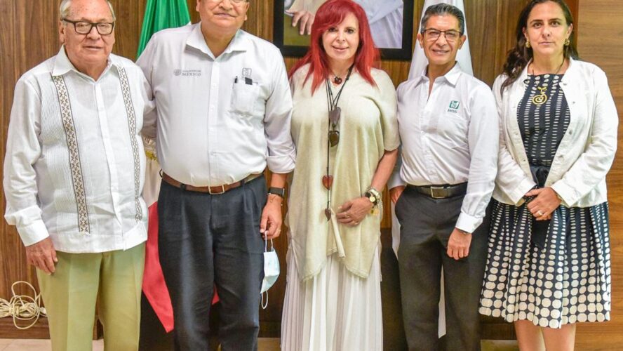 Reunión con el Director de Operación y Evaluación del IMSS y el Titular Local