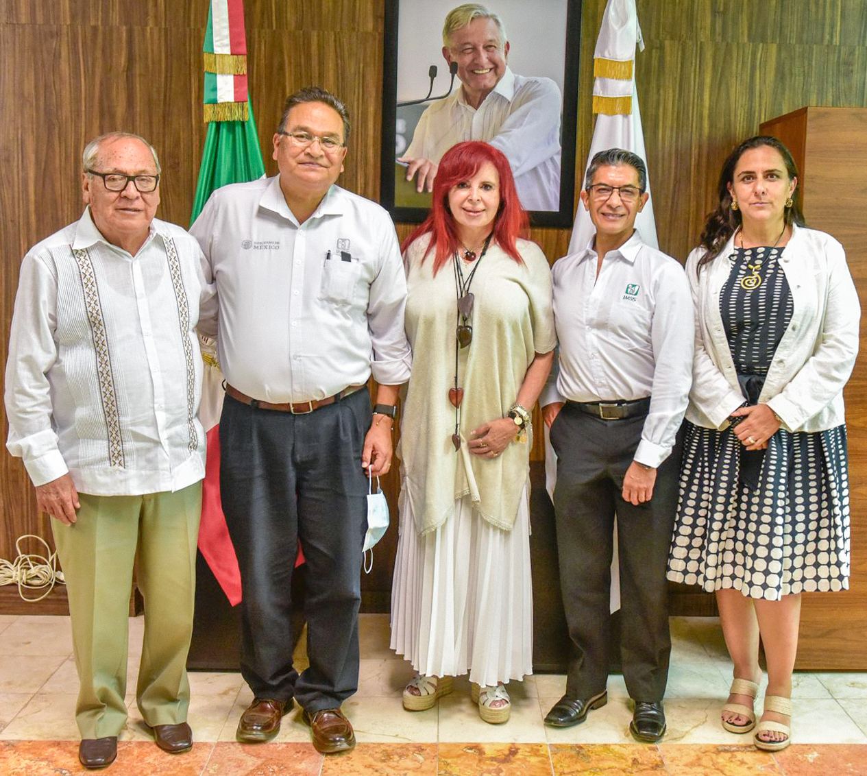 Reunión con el Director de Operación y Evaluación del IMSS y el Titular Local