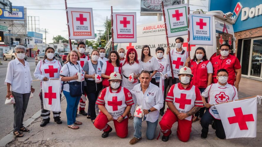 Recaudación de donativos en el marco de la Colecta Anual de la Cruz Roja.