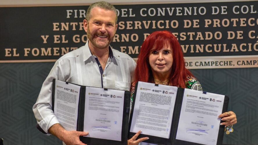 Firma de Convenio de Colaboración entre el Servicio de Protección Federal y el Gobierno del Estado de Campeche para el Fomento del Empleo, Vinculación y Reclutamiento