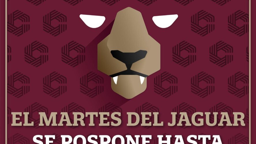 Martes del Jaguar se pospone para el 27 de septiembre