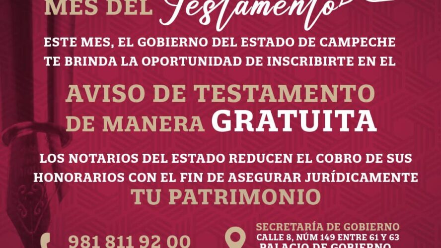 Septiembre Mes del Testamento