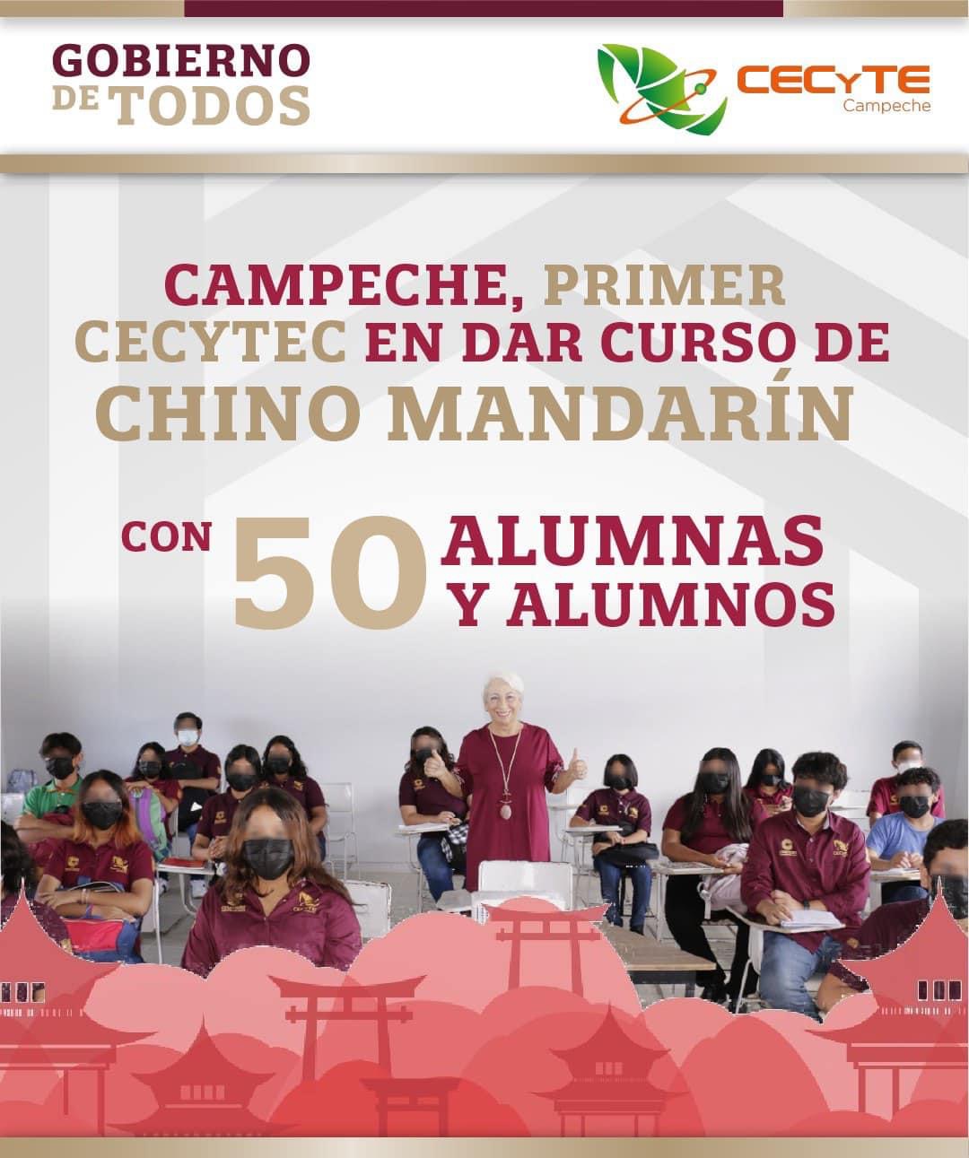 Campeche, primer CECYTEC en dar curso de chino mandarín