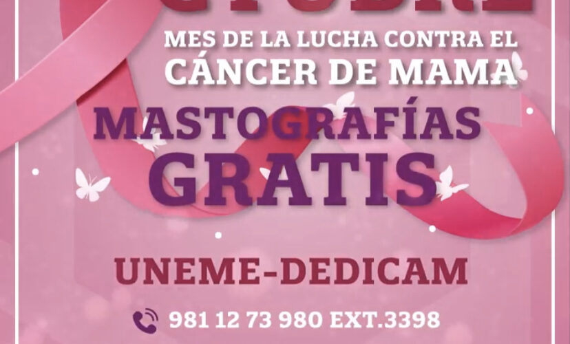 Mastografías gratis por el mes de la lucha contra el Cáncer de Mama