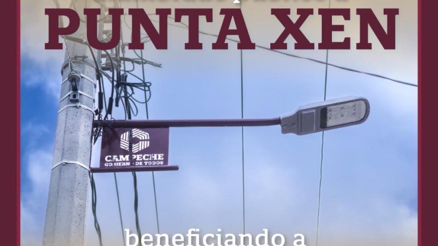 Punta Xen ya cuenta con energía eléctrica y alumbrado