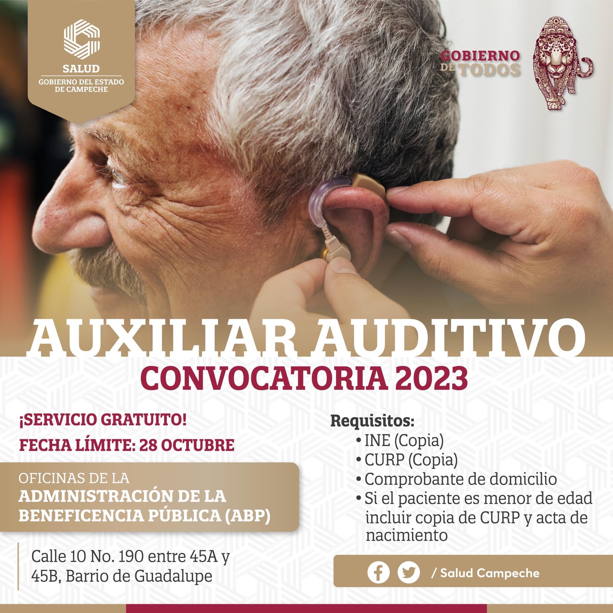 Auxiliar Auditivo Convocatoria 2023
