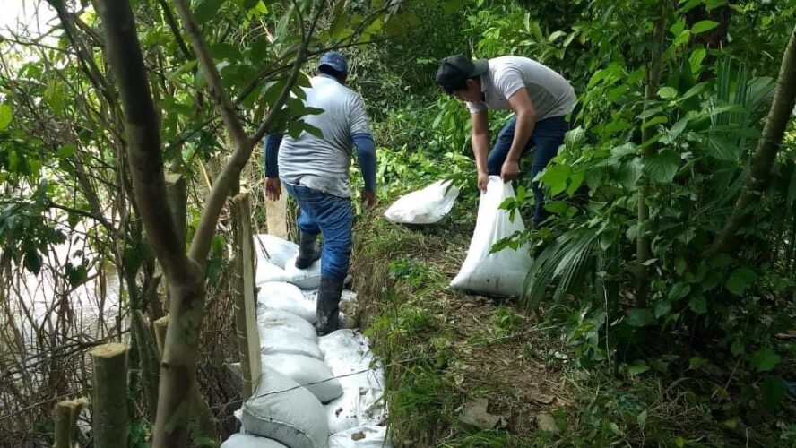 Limpieza de alcantarillas, drenajes y pasos de agua en diversos a