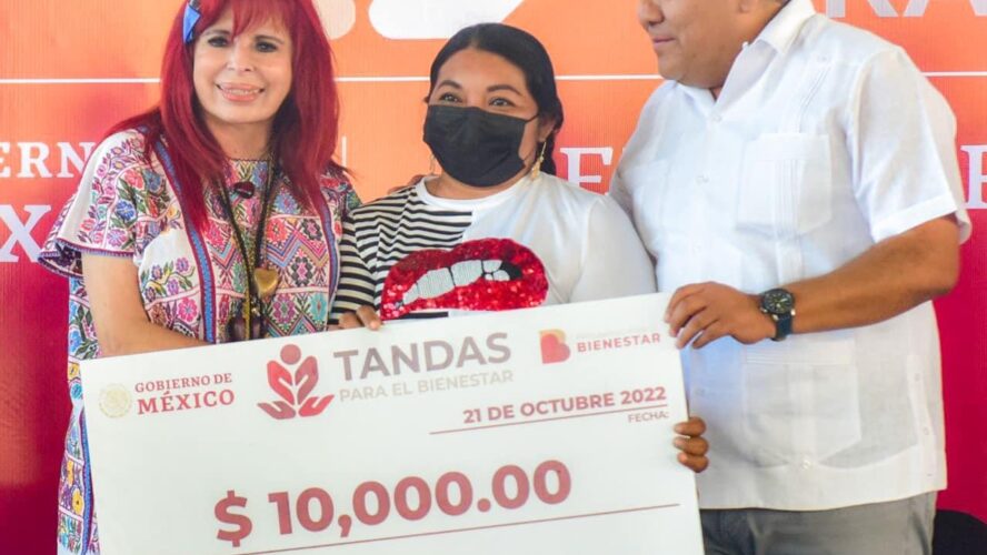 Entrega de cheques del Programa Tandas para el Bienestar