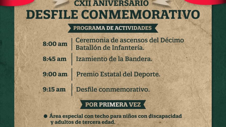 Revolución Mexicana CXII Aniversario Desfile Conmemorativo