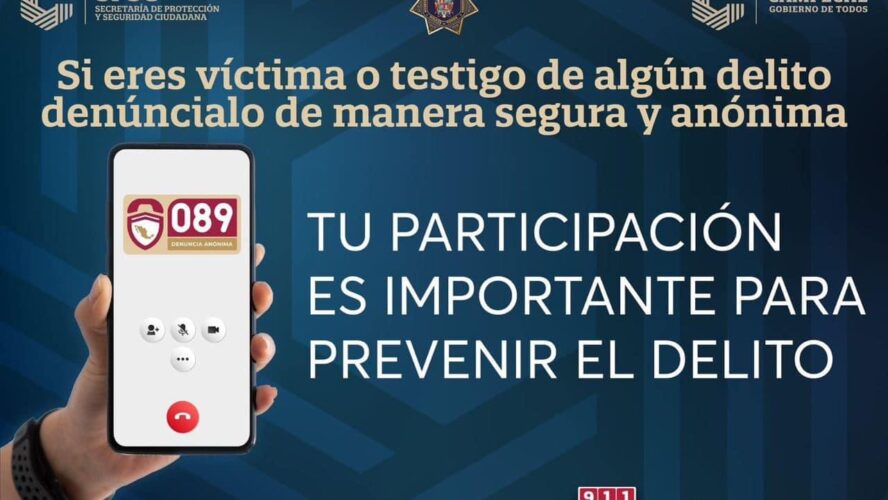Denuncia al 089 en caso de extorsión