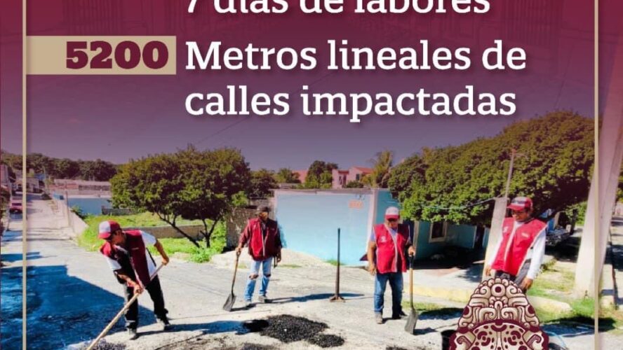 ¡El Bacheo del Jaguar dando resultados!