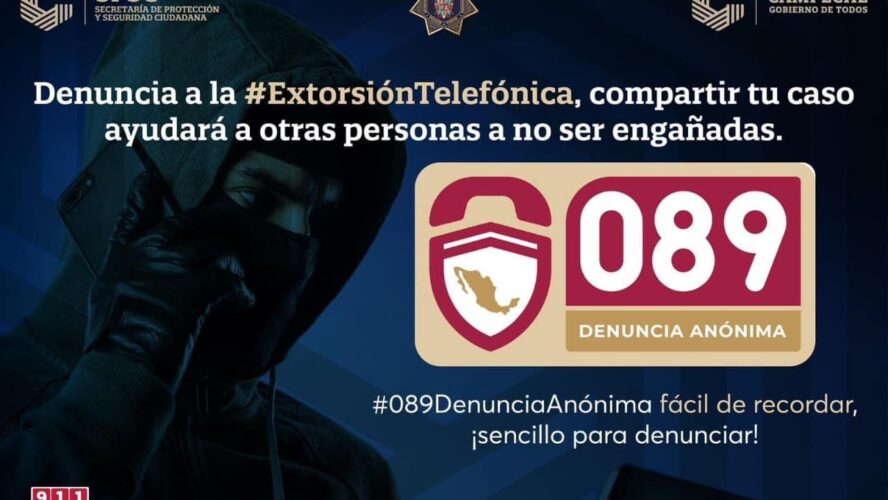 Denuncia la extorsión telefónica
