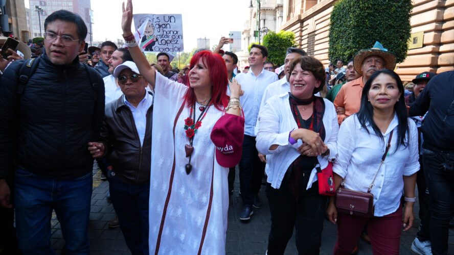 Esta es la marcha del pueblo que sabe que es un honor estar con Obrador.