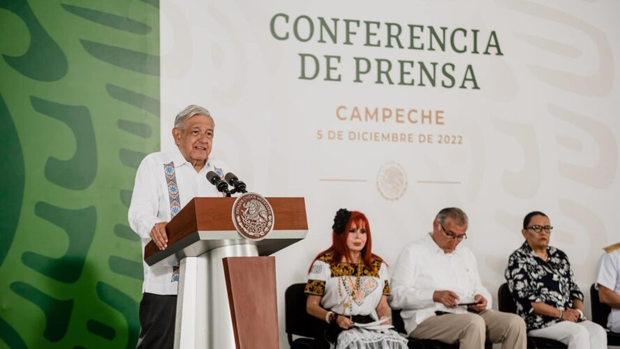 Conferencia de prensa del presidente Andrés Manuel López Obrador desde Campeche
