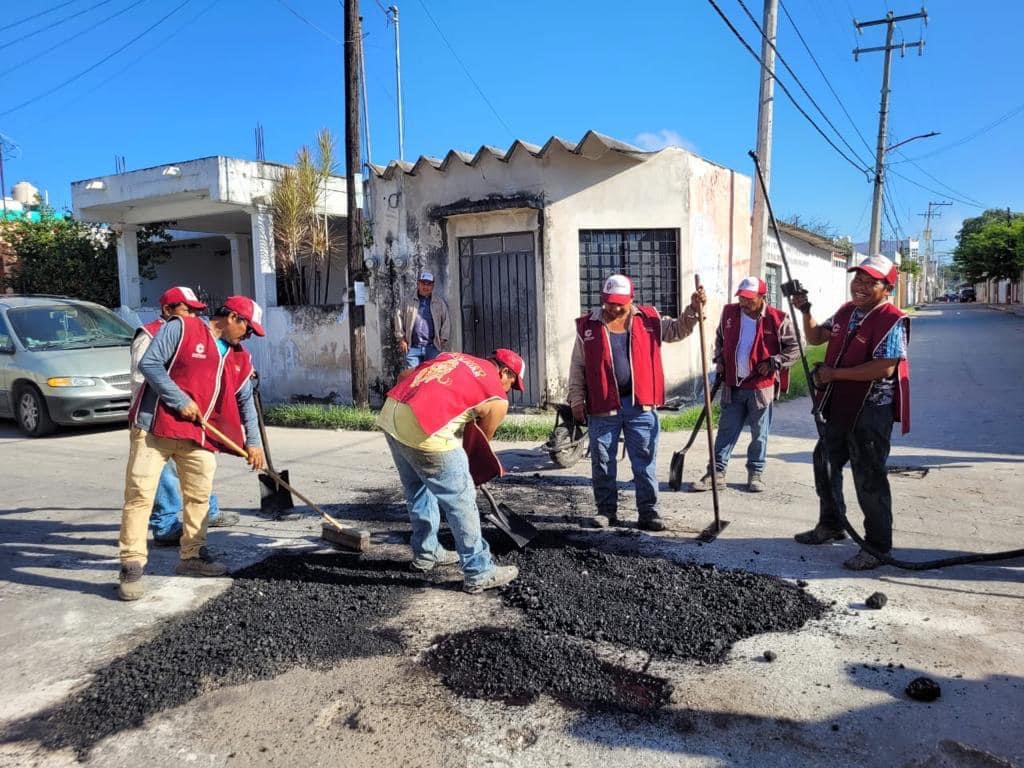 Bacheo del Jaguar en el barrio de San José