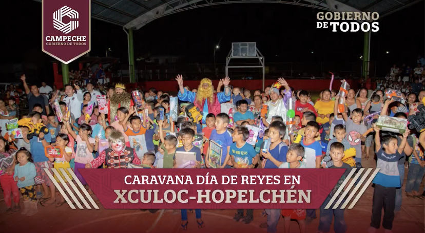 Caravana por el Día de Reyes en Xculoc, Hopelchén