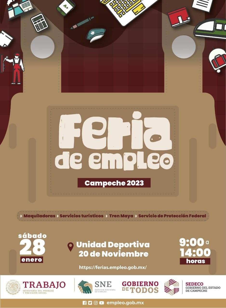 Asiste a la Feria del Empleo Campeche 2023