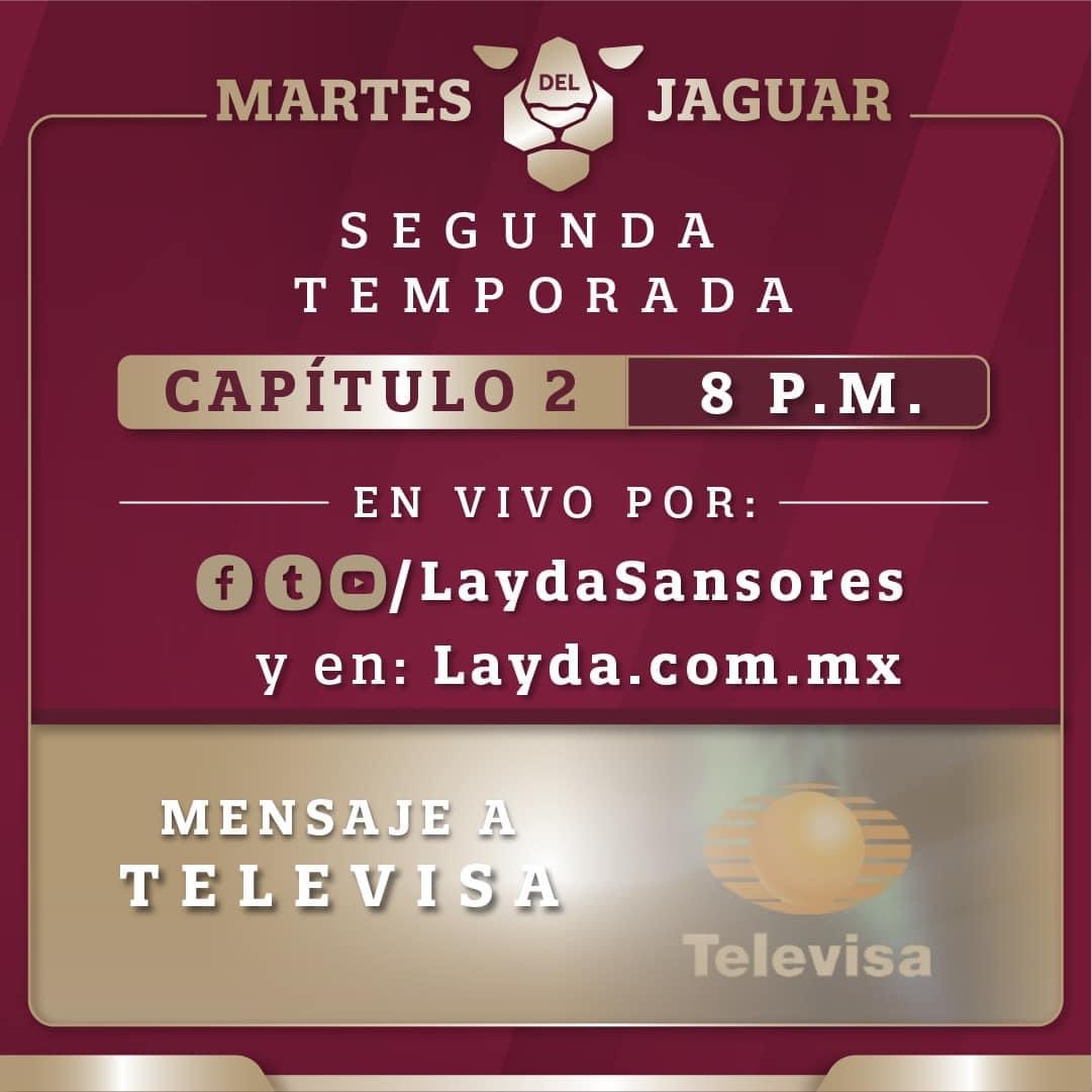Mensaje a Televisa este Martes del Jaguar