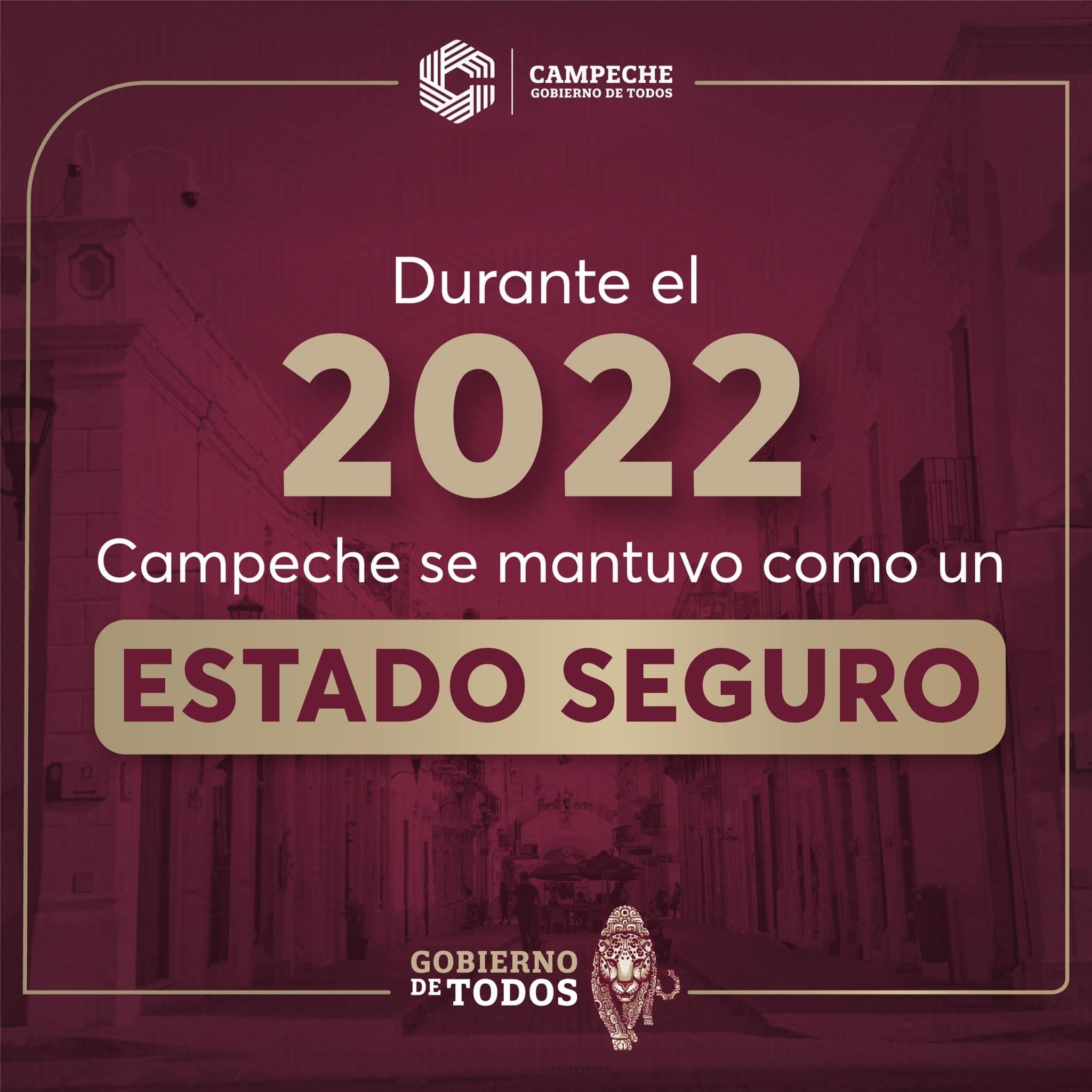 Campeche entre las tres entidades más seguras del país