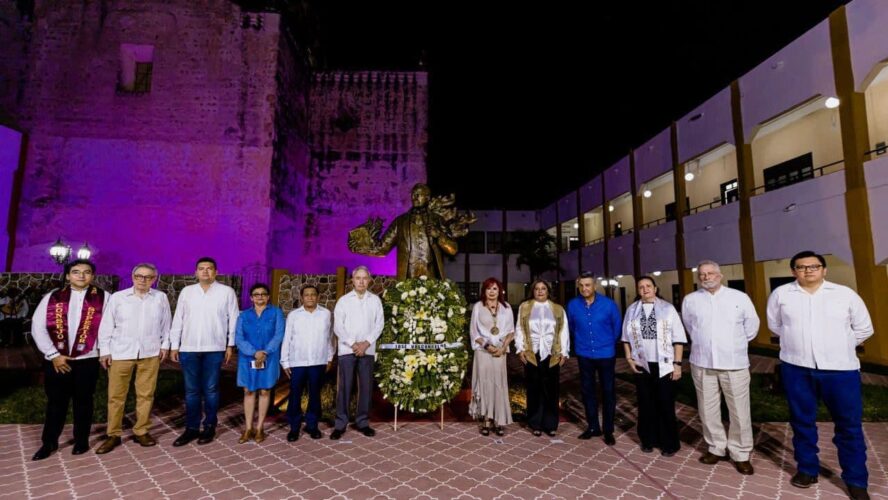 Área de jardín del Instituto Campechano llevará el nombre José Vasconcelos
