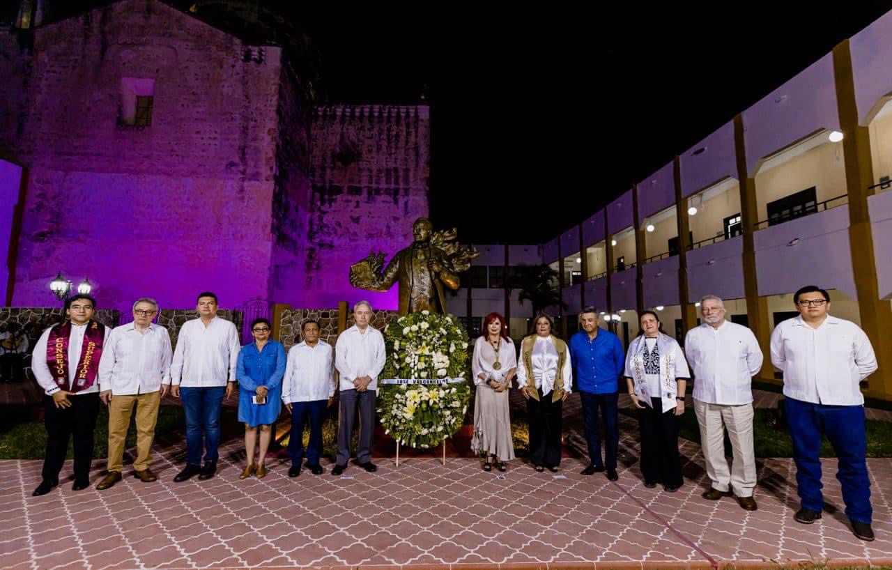 Área de jardín del Instituto Campechano llevará el nombre José Vasconcelos