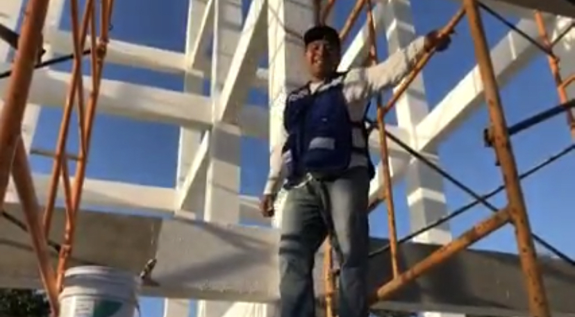 Se continúa trabajando en el tanque elevado en Candelaria