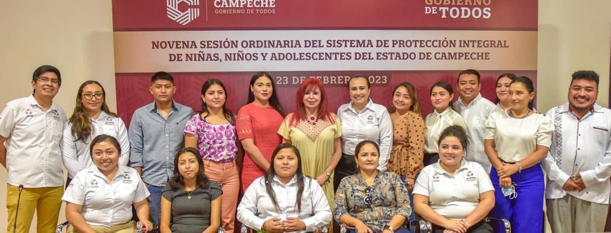 Novena Sesión Ordinaria del Sistema de Protección Integral de Niñas, Niños y Adolescentes del Estado de Campeche