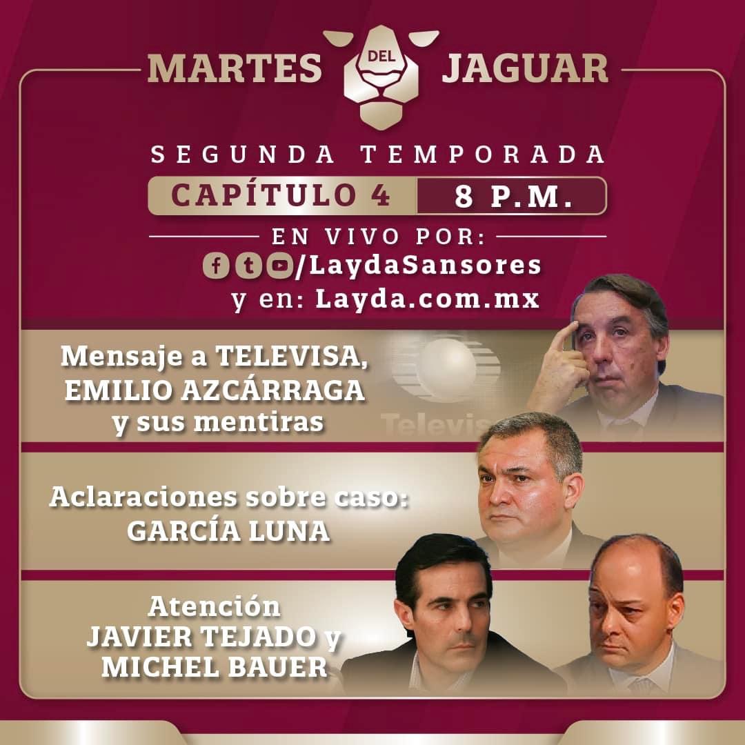 No te pierdas hoy el nuevo capítulo del Martes del Jaguar