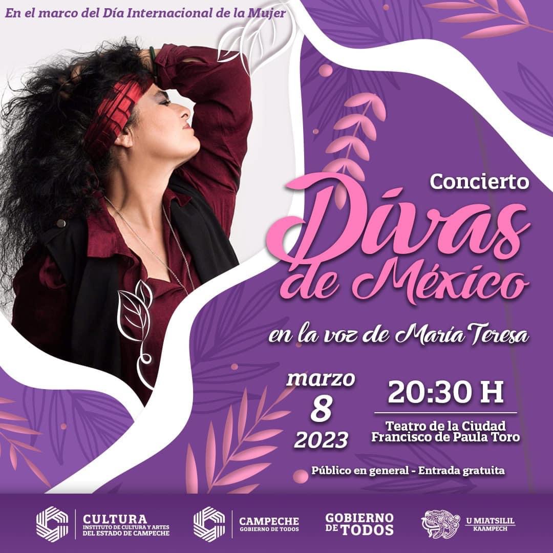 Este próximo 8 de marzo disfruta del concierto Divas de México
