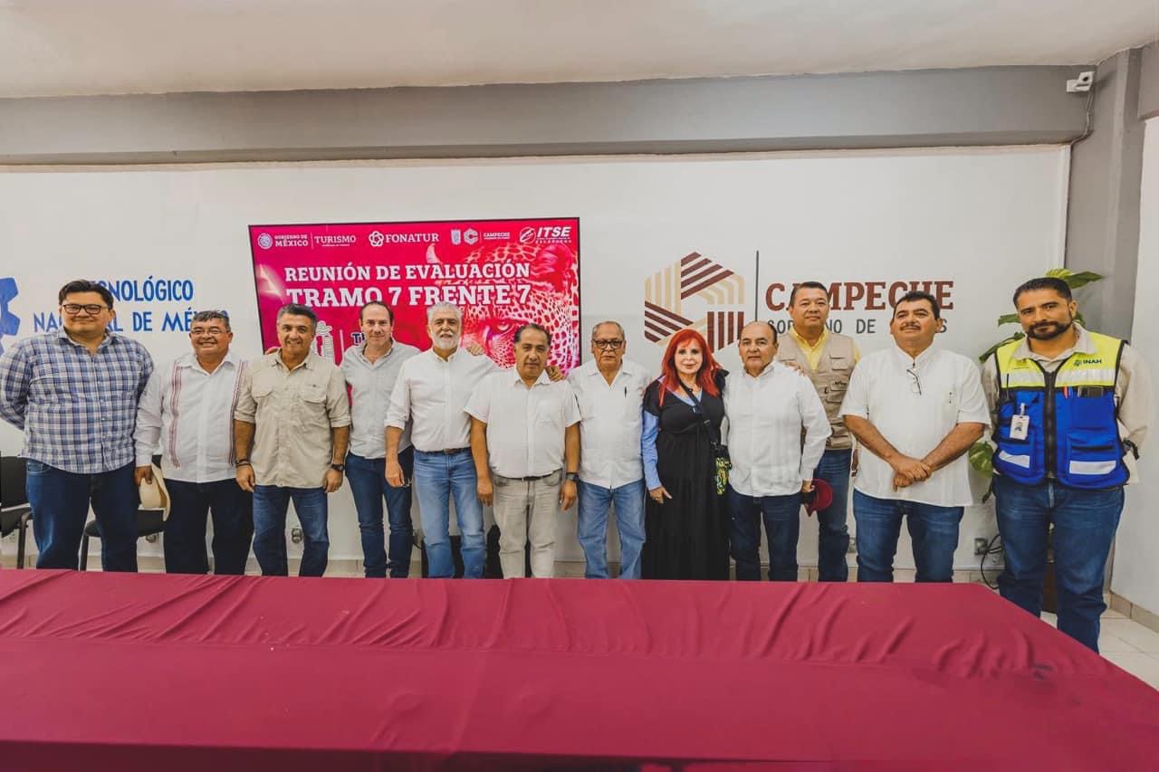 Reunión para evaluar los avances del tramo 7 del Tren Maya