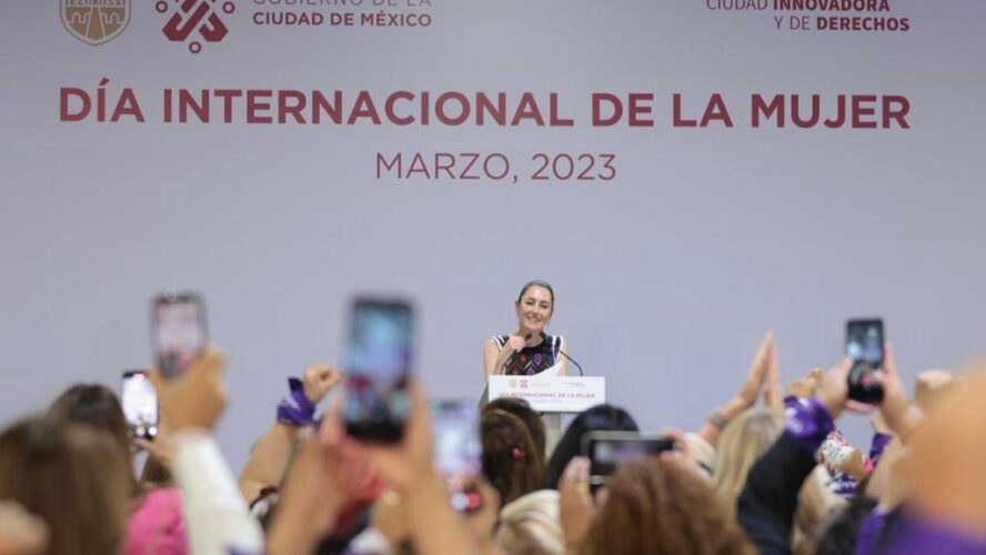 Claudia Sheinbaum en el Día Internacional de la Mujer
