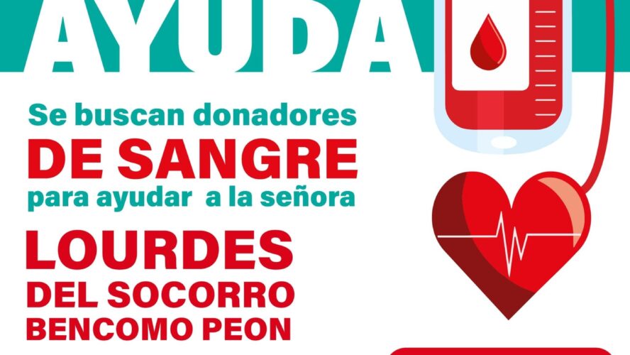 Se buscan donadores de sangre para la señora Lourdes Bencomo