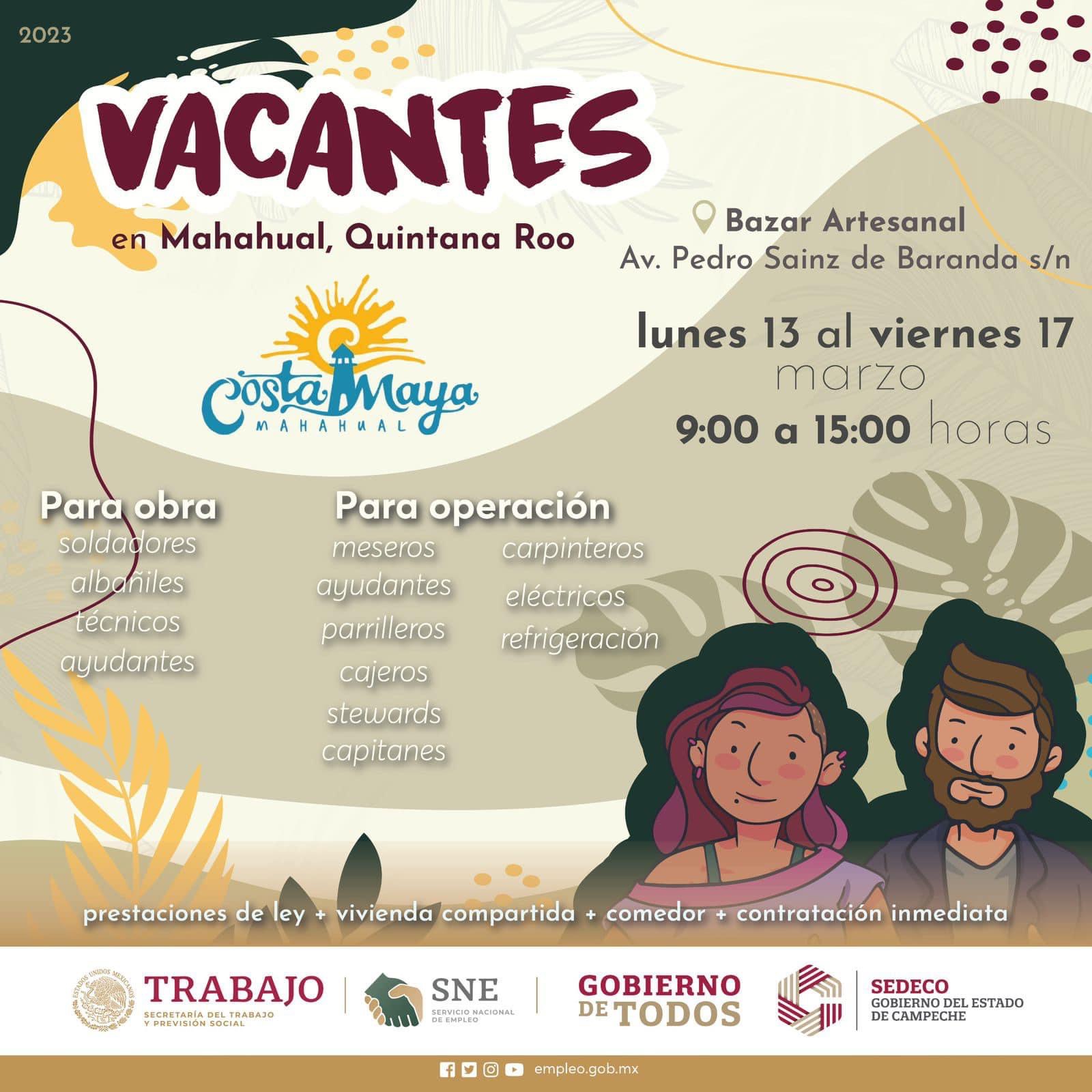 Vacantes en Mahahual, Quintana Roo