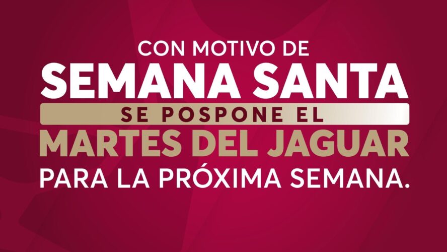 Este martes 4 de abril no habrá Martes del Jaguar