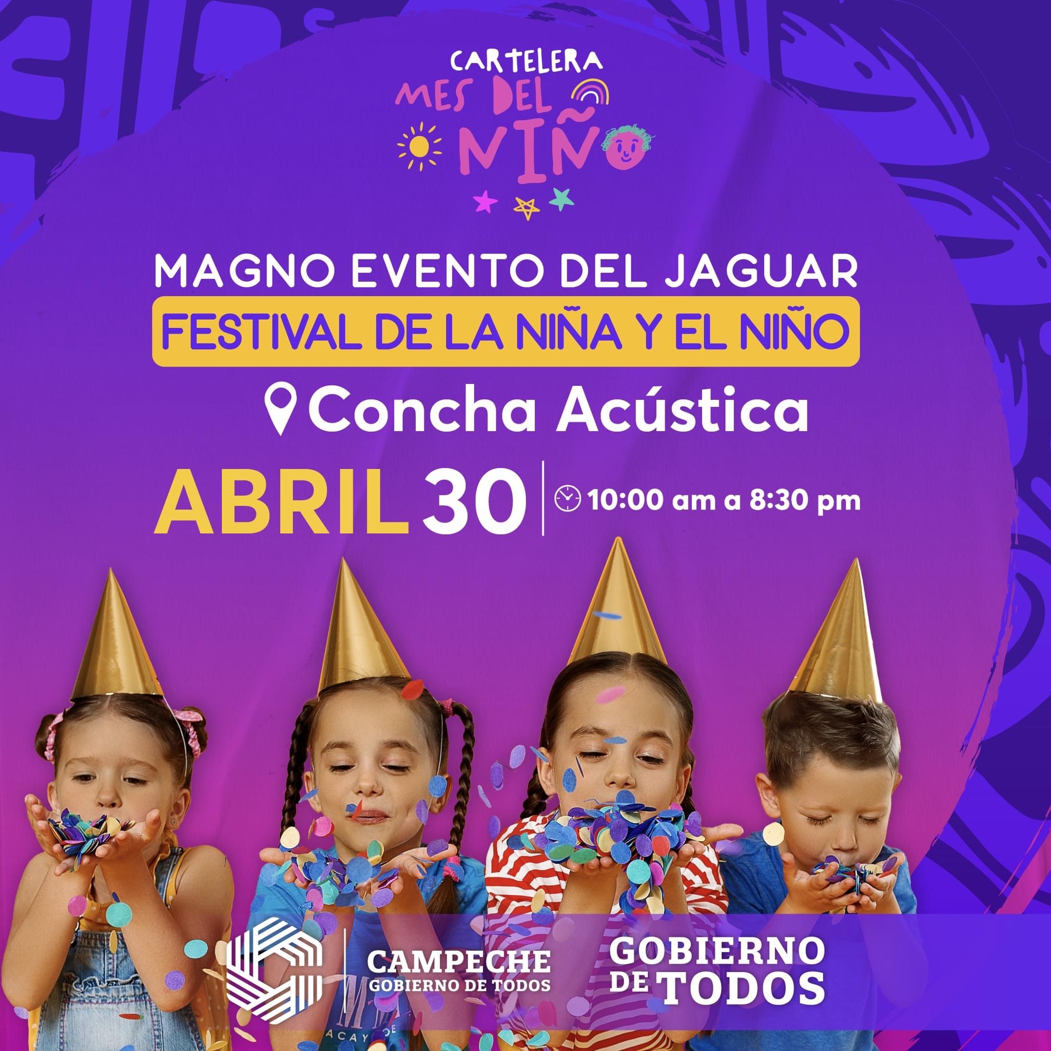 Asiste al Magno Evento del Jaguar por motivo del Día del Niño y de la Niña