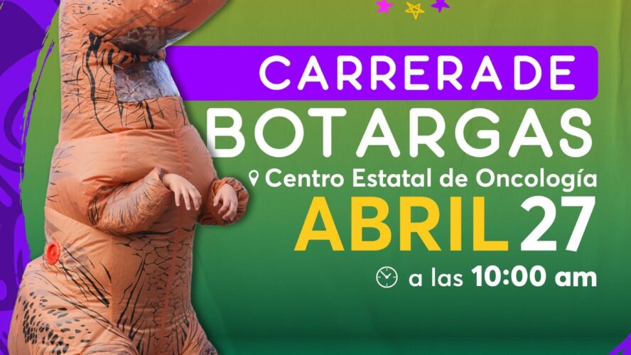 Asiste a la carrera de botargas en el Centro Estatal de Oncología
