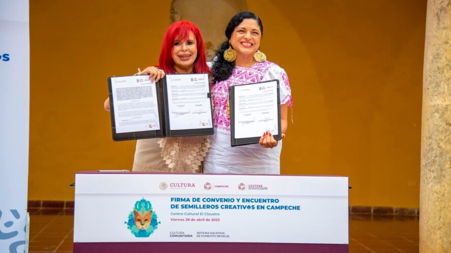 Firma de Convenio y Encuentro de Semilleros Creativos en Campeche