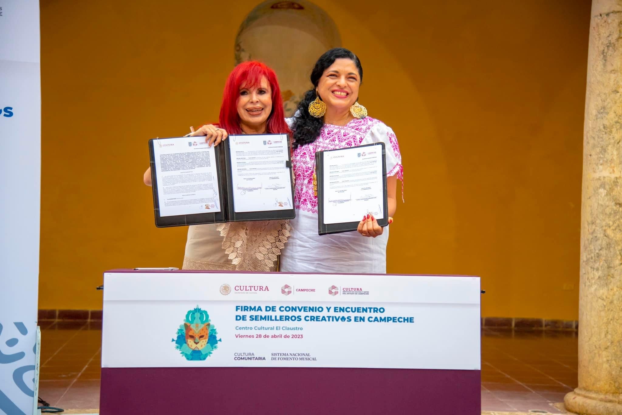 Firma de Convenio y Encuentro de Semilleros Creativos en Campeche