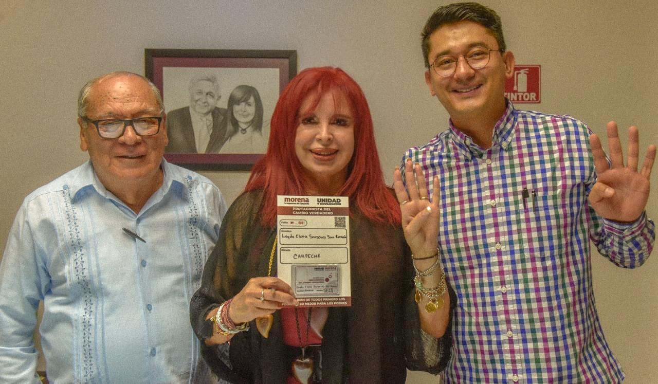 Entrega de mi credencial de militante del partido Morena Campeche oficial.