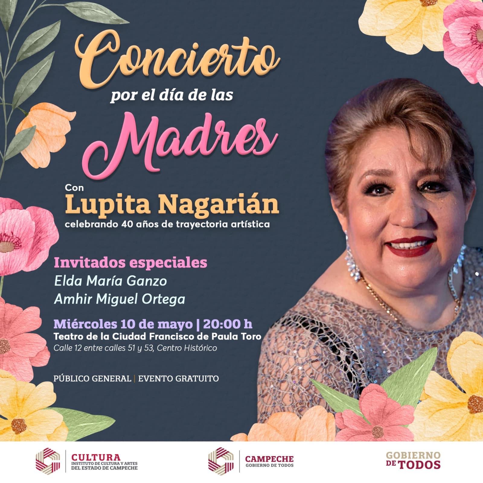 Asiste al concierto del día de las madres con Lupita Nagarián