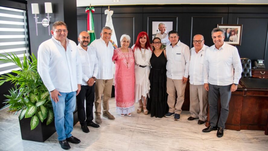 Reunión con el coordinador nacional de los CECyTEs, el titular de la DGETI y la directora general del CECyTECampeche