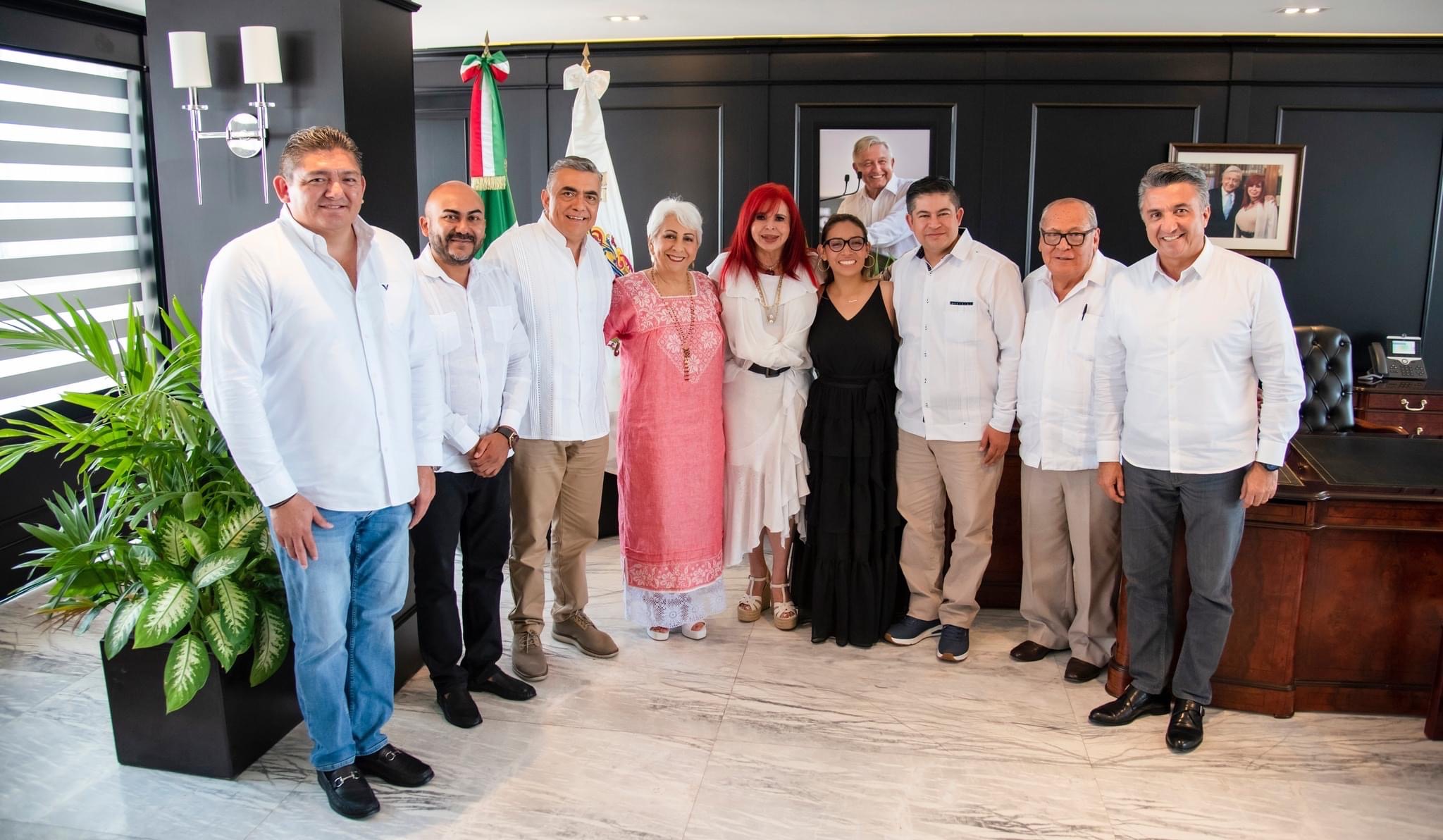 Reunión con el coordinador nacional de los CECyTEs, el titular de la DGETI y la directora general del CECyTECampeche
