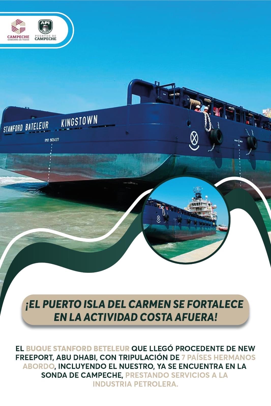 El Puerto Isla del Carmen se fortalece en la actividad costa afuera