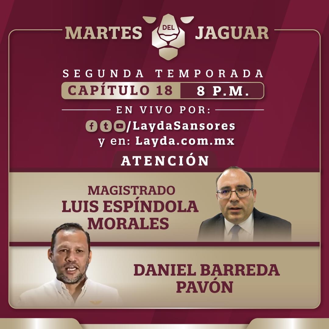 Hoy no se pierdan el Martes del Jaguar