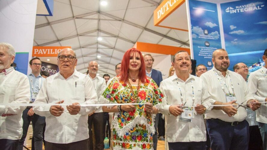 Inauguración del Pabellón Holandés en el Congreso Mexicano del Petróleo.