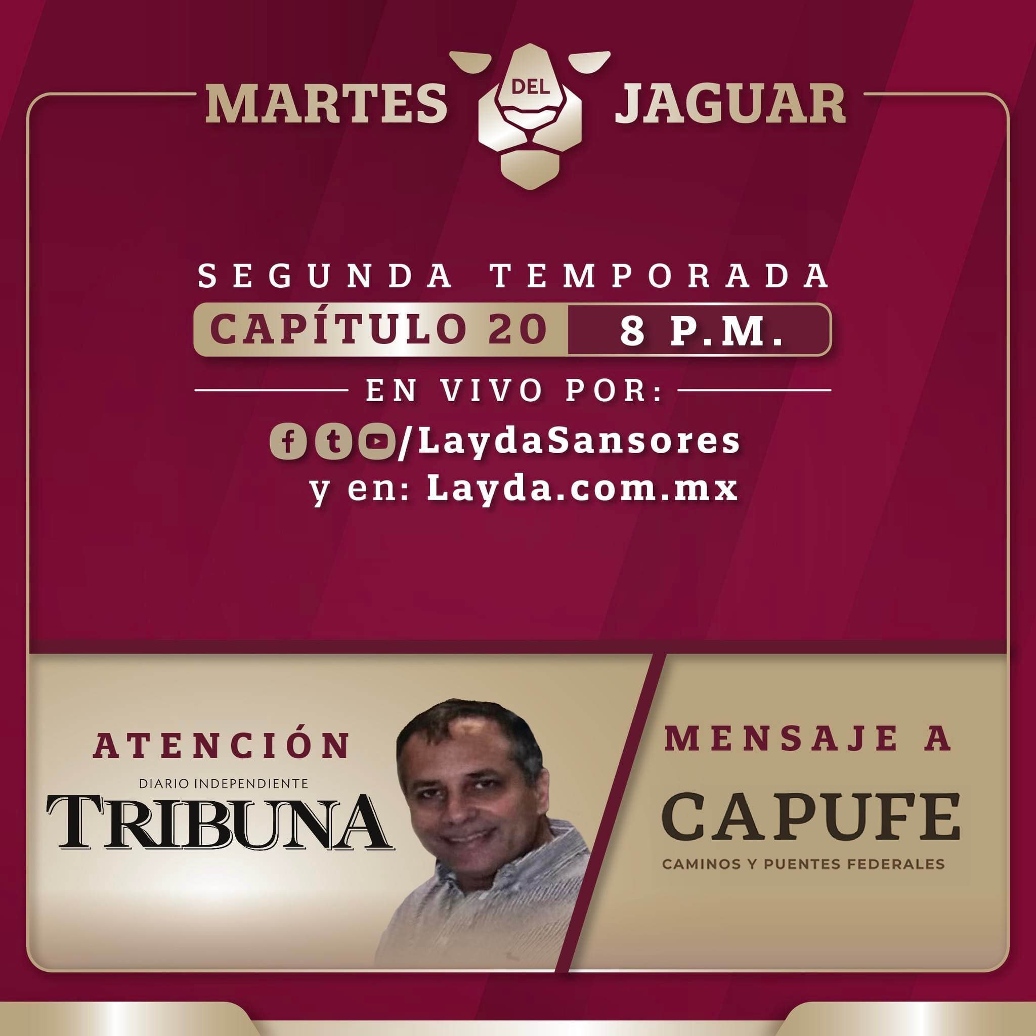 Hoy no se pierdan el Martes del Jaguar