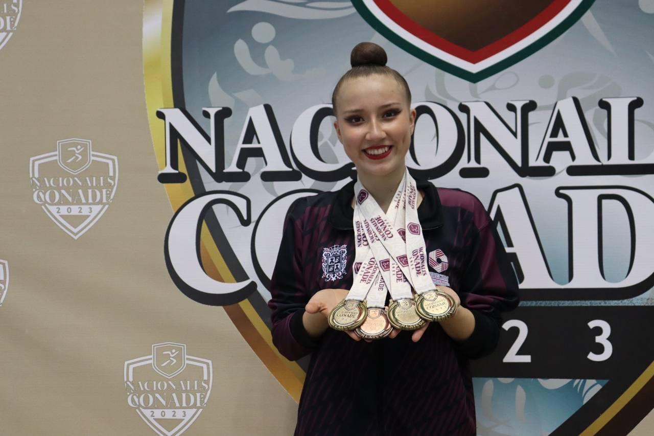 Deportista Valentina Moya logra 5 medallas en los Nacionales CONADE 2023